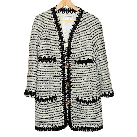 black chanel coat womens